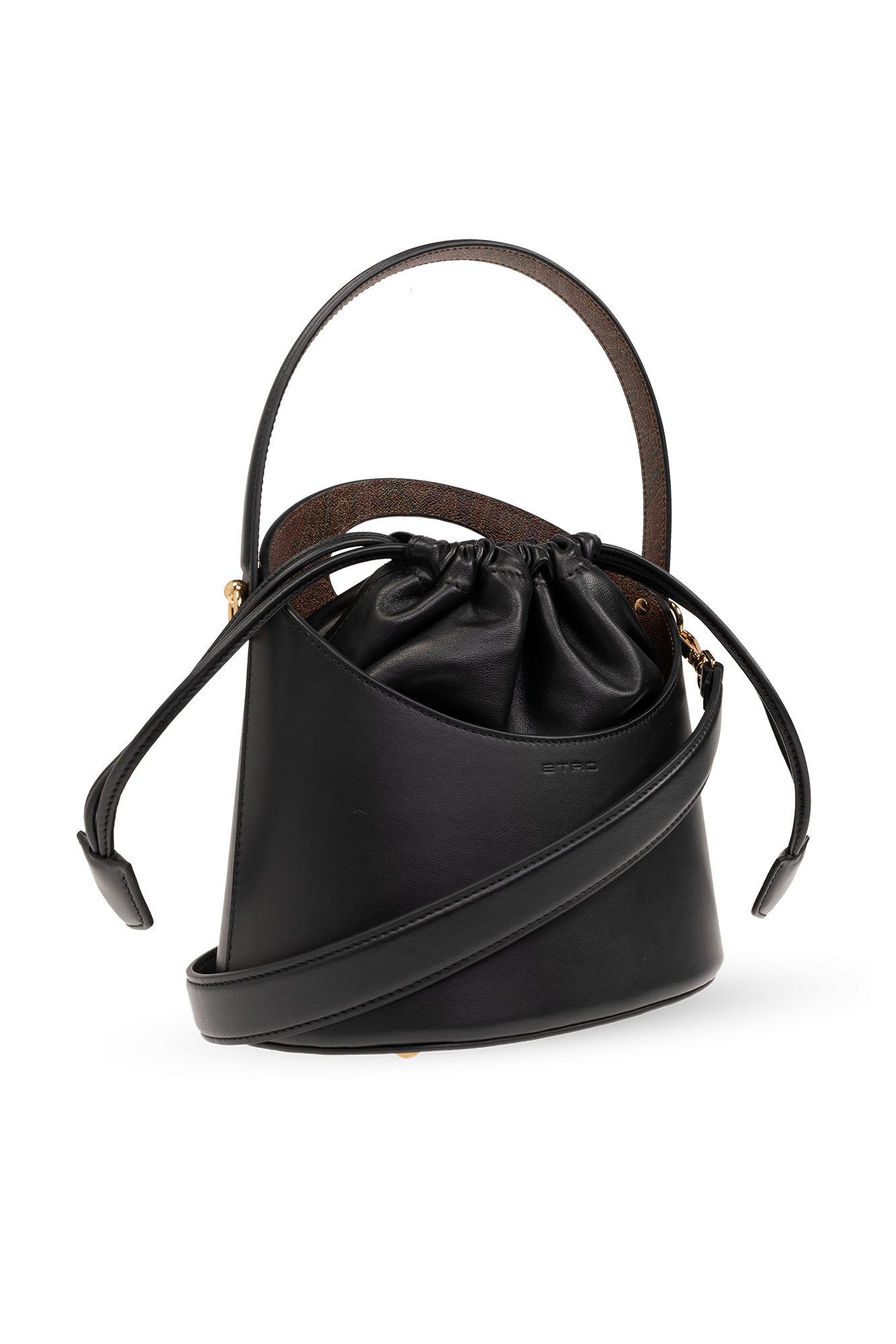 Negro 'Saturno Medium' bucket shoulder bag Etro - Vitkac Spain